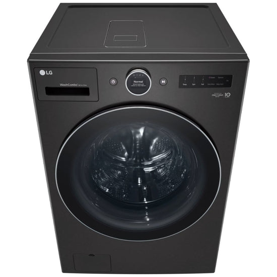 LG 5.7 cu. ft. Ventless All-in-One Heat Pump WashCombo, Black Steel - WM6998HBA