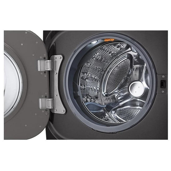 LG 6.0 cu. ft. Wi‑Fi Enabled Front Load Washer, Black Steel - WM8900HBA