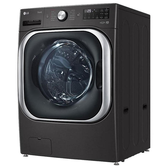 LG 6.0 cu. ft. Wi‑Fi Enabled Front Load Washer, Black Steel - WM8900HBA