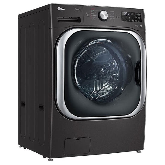 LG 6.0 cu. ft. Wi‑Fi Enabled Front Load Washer, Black Steel - WM8900HBA