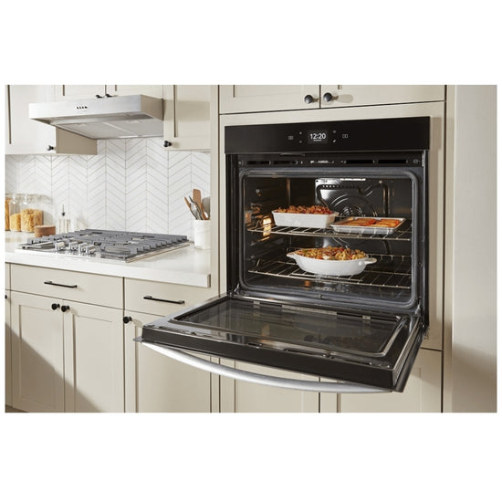 Whirlpool 30-inch Smart Single Electric Wall Oven with Fan Convection and Air Fry - WOES5030LW