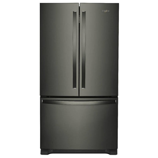Whirlpool 36 Inch French Door Refrigerator, Black Stainless - WRF535SWHV