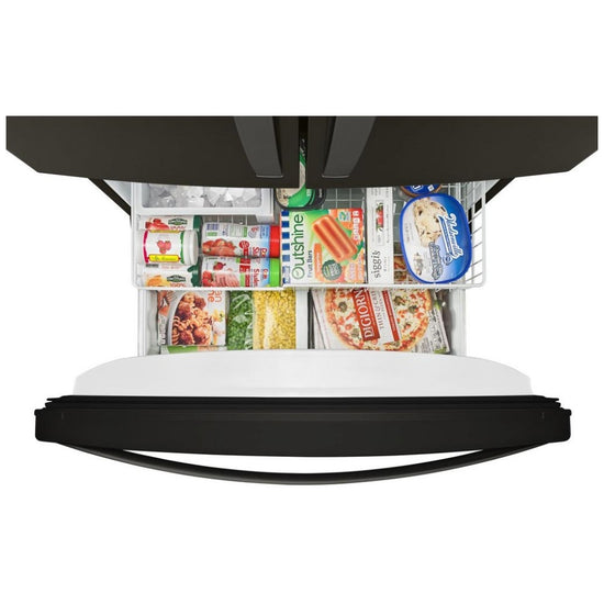 Whirlpool 36 Inch French Door Refrigerator, Black Stainless - WRF535SWHV