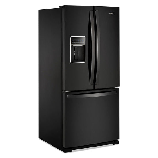 Whirlpool 30 Inch French-Door Refrigerator, Black - WRF560SEHB