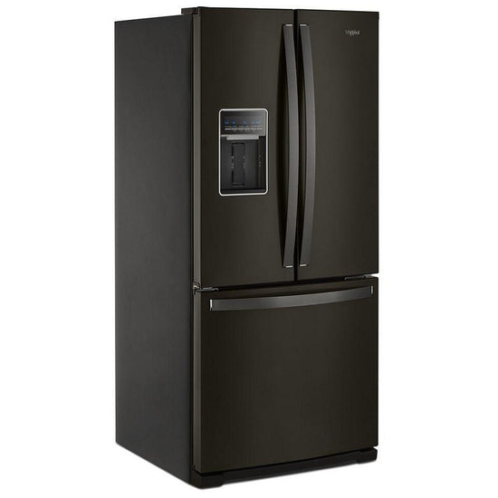 Whirlpool 30 Inch French Door Refrigerator, Black Stainless - WRF560SEHV