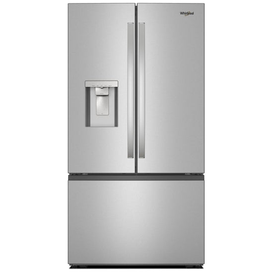 Whirlpool 36 Inch French Door Refrigerator with In-Door Water and Ice Maker, Stainless Steel - WRFF3536SZ