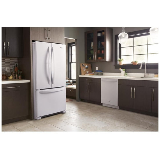 Whirlpool 33 Inch French Door Refrigerator, White - WRFF5333PW
