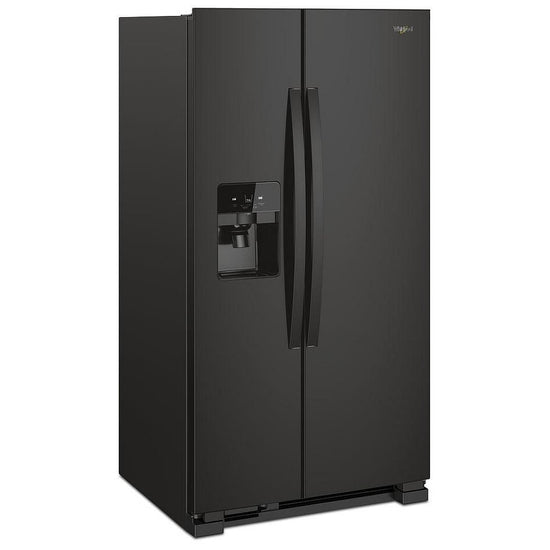 Whirlpool 33 Inch Side-by-Side Refrigerator, Black - WRS321SDHB