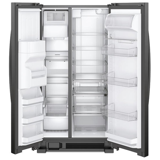 Whirlpool 33 Inch Side-by-Side Refrigerator, Black - WRS321SDHB