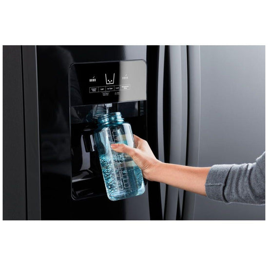 Whirlpool 33 Inch Side-by-Side Refrigerator, Black - WRS321SDHB
