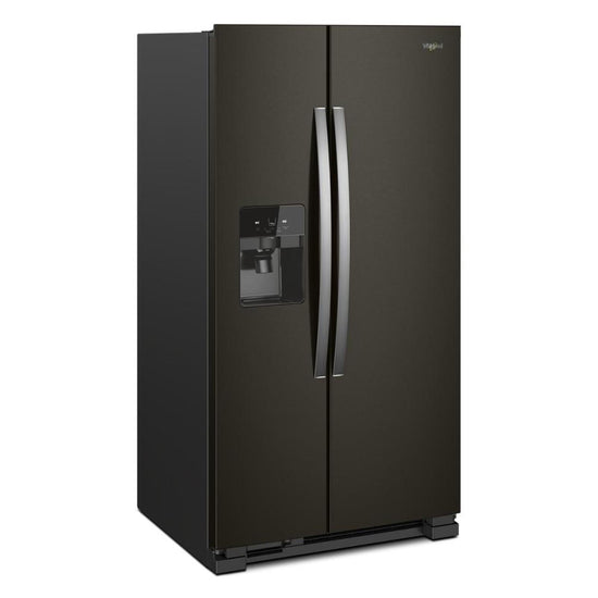Whirlpool 33 Inch 21 Cu. Ft. Side-by-Side Refrigerator, Black Stainless - WRS321SDHV