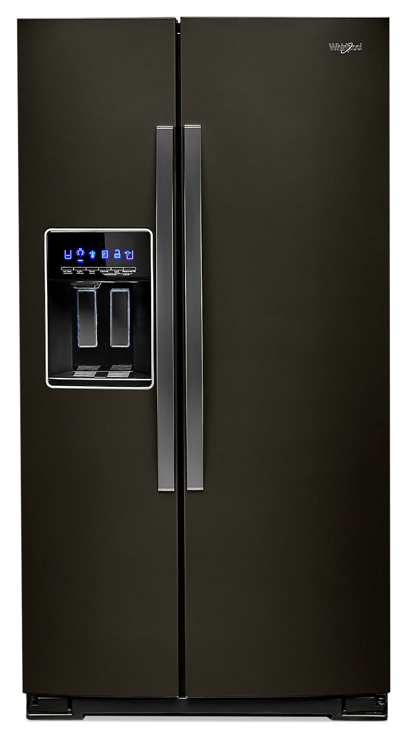 Whirlpool 36" 28 Cu. Ft. Side-by-Side Refrigerator - Black Stainless - WRS588FIHV