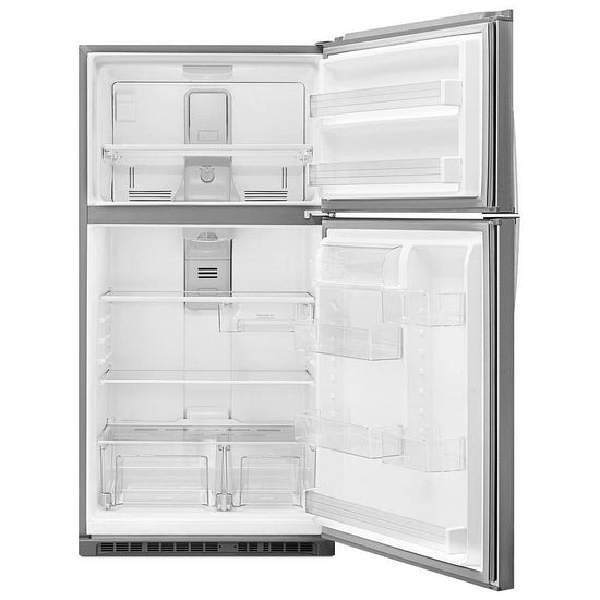 Whirlpool 33 Inch Top Freezer Refrigerator, Stainless Steel - WRT541SZDM