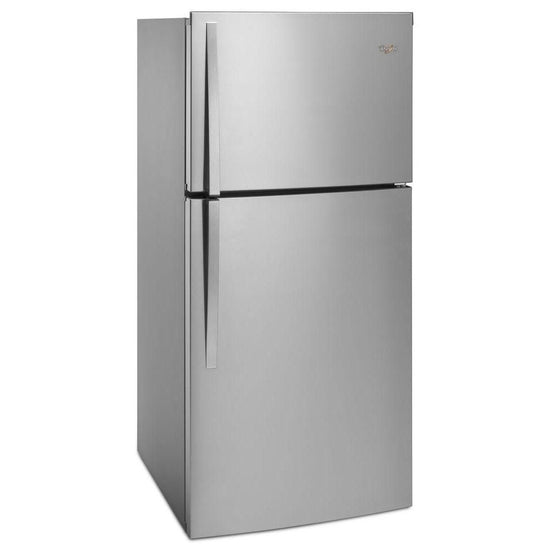 Whirlpool 30 Inch Top Freezer Refrigerator with 19 Cu. Ft. Capacity, Stainless Steel - WRT549SZDM