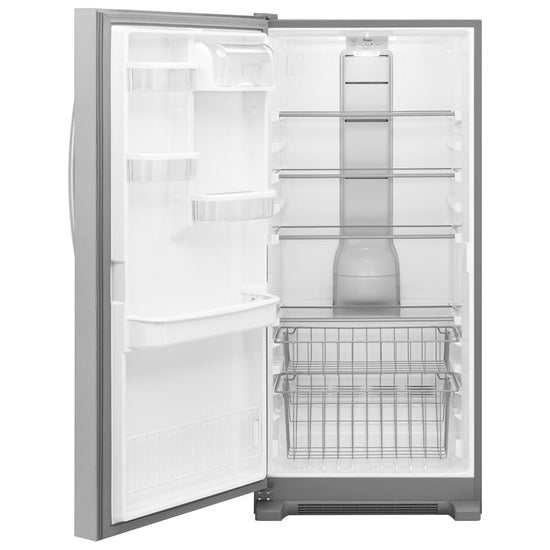 Whirlpool SideKicks 18 Cu. Ft. Upright Freezer, Stainless Steel - WSZ57L18DM
