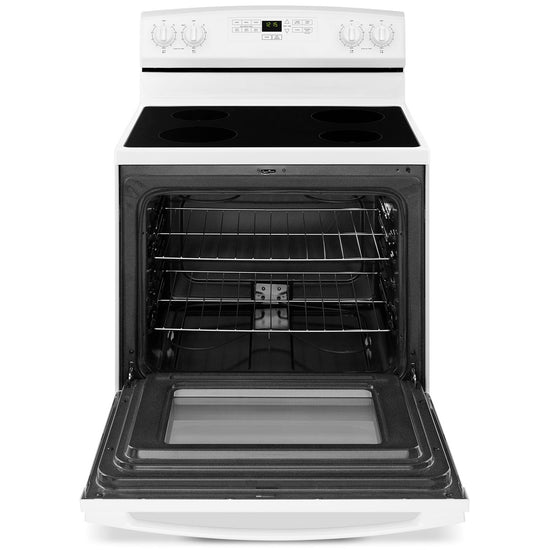 Amana 30 Inch Freestanding Electric Range, White - YAER6303MFW