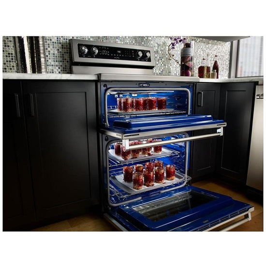 KitchenAid 30 Inch Freestanding Double Oven Electric Range - YKFED500ESS
