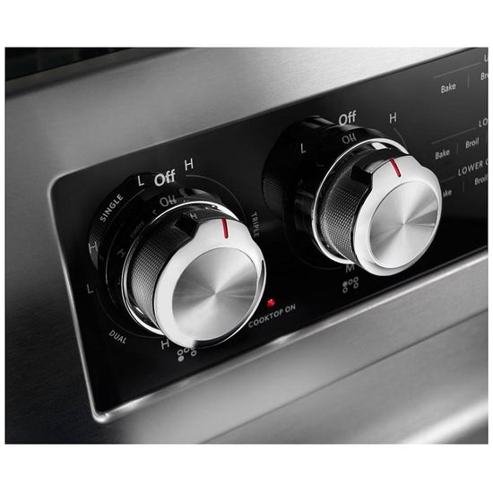 KitchenAid 30 Inch Freestanding Double Oven Electric Range - YKFED500ESS