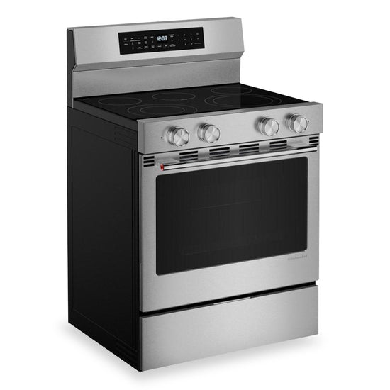 KitchenAid 30 Inch Electric Range, 5.3 cu. ft., Fingerprint Resistant Stainless Steel - YKFES530SPS