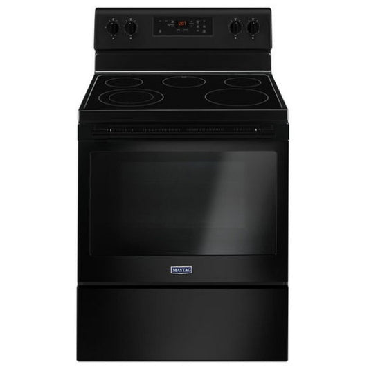 Maytag 30 Inch Freestanding Electric Range, Black - YMER6600FB
