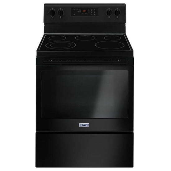 Maytag 30 Inch Freestanding Electric Range, Black - YMER6600FB