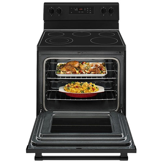 Maytag 30 Inch Freestanding Electric Range, Black - YMER6600FB
