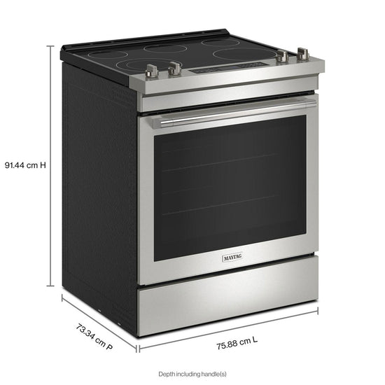Maytag 30 Inch Slide-In Electric Range with True Convection & Air Fry - YMES8800PZ