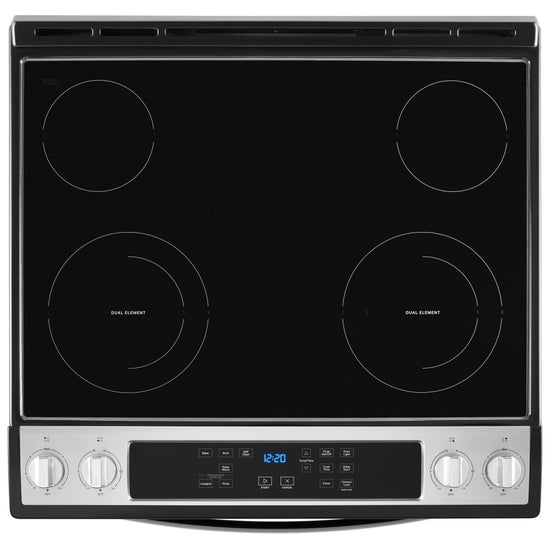 Whirlpool 30 Inch Slide-In Electric Range, Stainless Steel - YWEE515S0LS