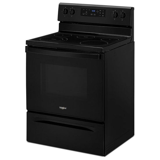 Whirlpool 30 Inch Electric Range with 5.3 cu. ft. Capacity, Black - YWFE515S0JB