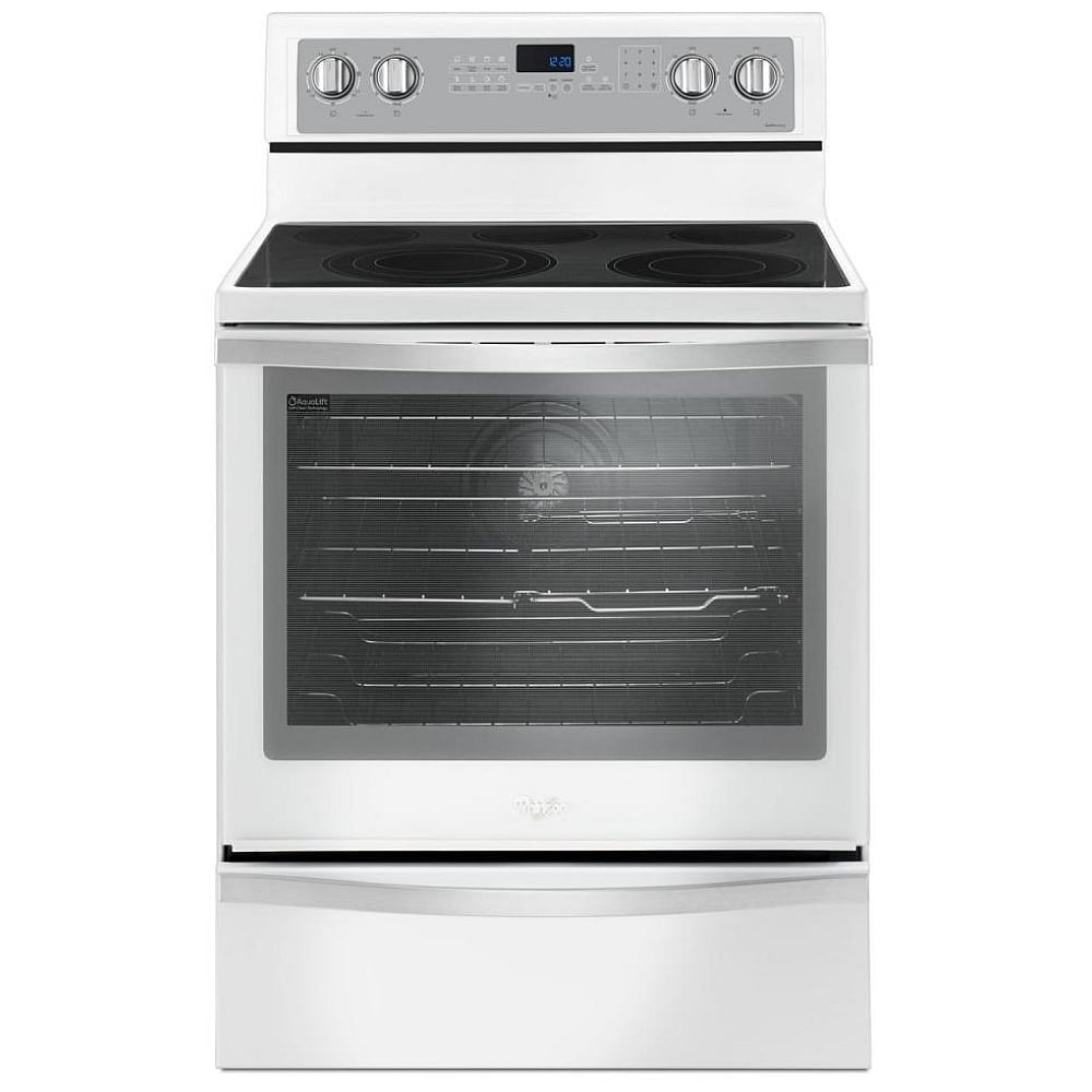 Whirlpool Electric Range with AquaLift Self-Cleaning Technology, True Convection Oven - YWFE745H0FH