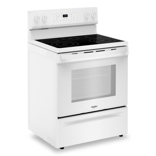 Whirlpool Electric Freestanding Range with Steam Clean and No Preheat Mode Oven, White - YWFES3330RW