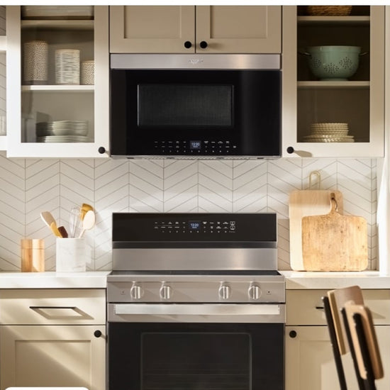 Whirlpool 30 Inch Smart Electric Range with Air Cooking Technology, Stainless Steel - YWFES7530RZ