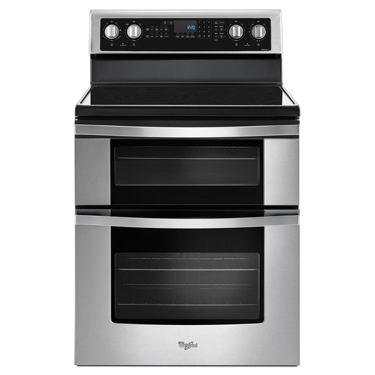 Whirlpool 30 Inch Electric Double Oven Range, Stainless Steel - YWGE745C0FS