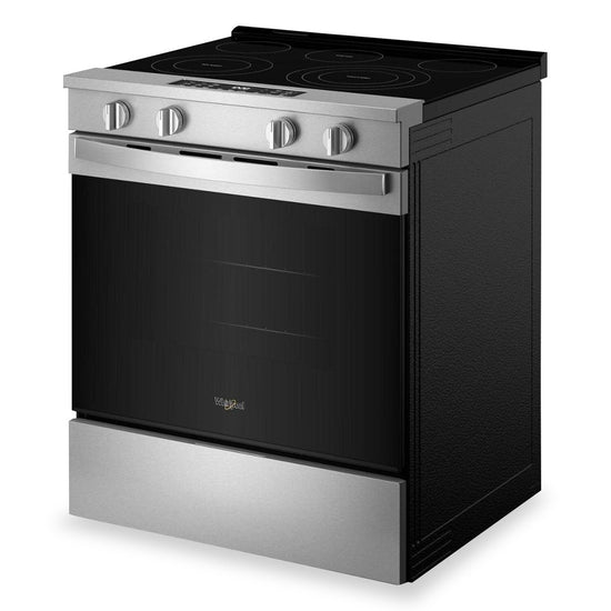 Whirlpool 30 Inch 5.3 Cu. Ft. Electric Range with Air Cooking, Stainless Steel - YWSES5030SZ