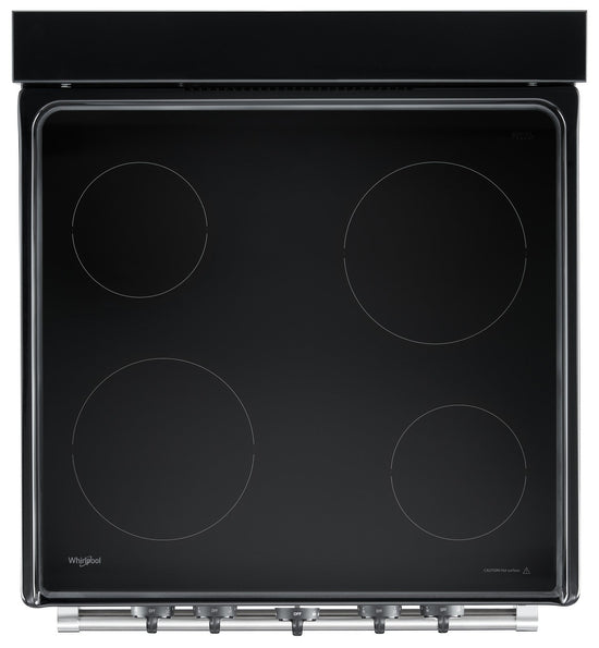 Whirlpool 24 Inch Freestanding Electric Range, Stainless Steel - YWFE50M4HS