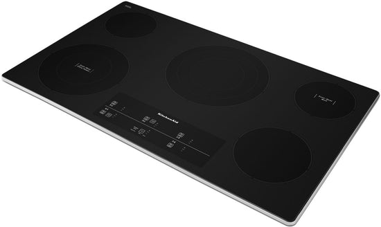 KitchenAid 36 Inch Electric Cooktop with 5 Elements - KCES956KSS
