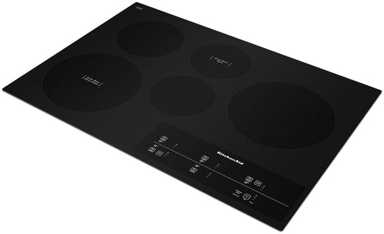 KitchenAid 30 Inch Electric Cooktop with 5 Elements - KCES950KBL