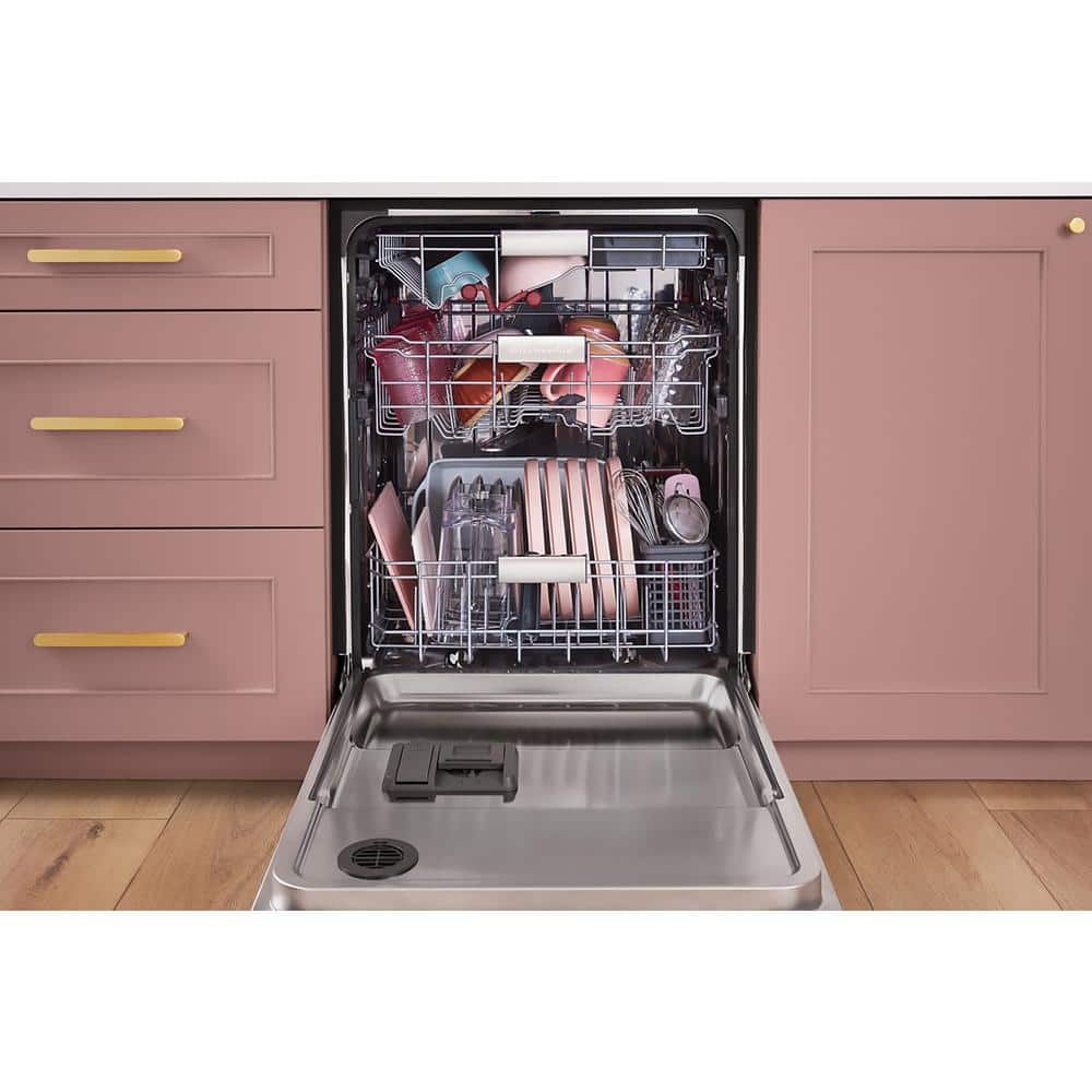KitchenAid 24 Inch Built-In Dishwasher with Black Stainless Finish - KDPM604KBS