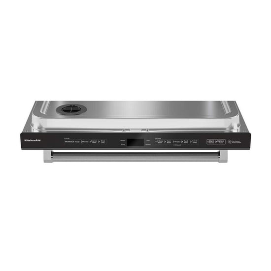KitchenAid 24 Inch Black Stainless Top Control Dishwasher with Third Level Rack - KDTM604KBS