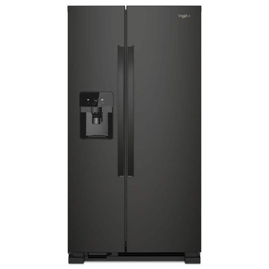 Whirlpool 25 cu. ft. Side-by-Side Refrigerator, Black - WRS325SDHB