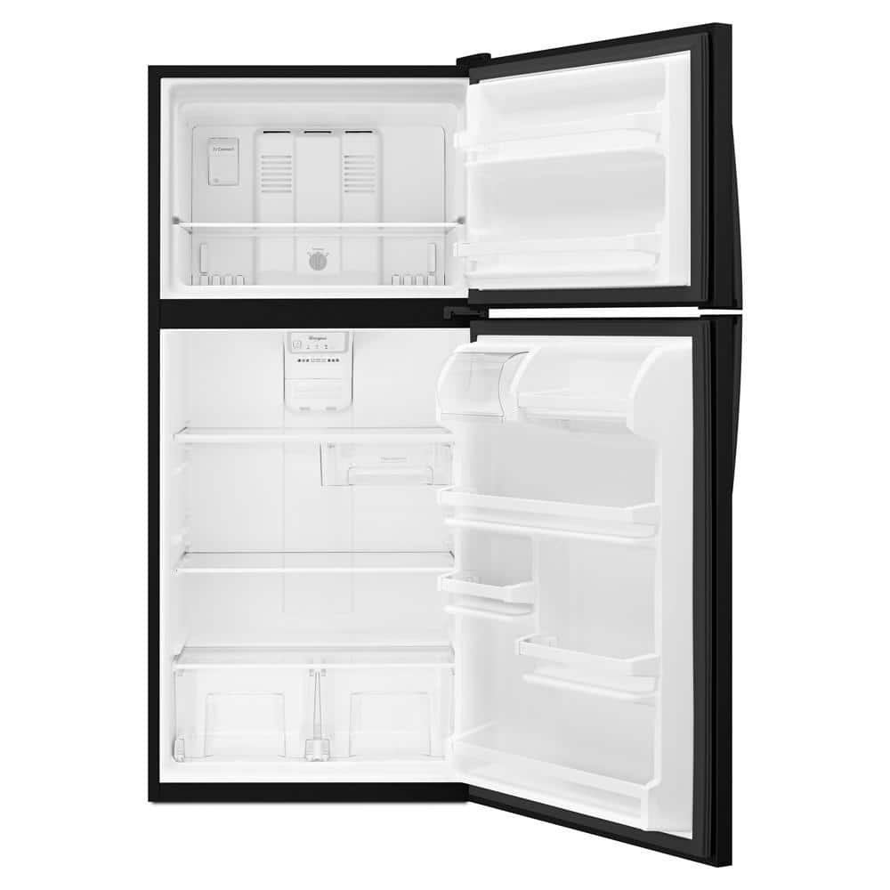 Whirlpool 18.2 cu. ft. Top Freezer Refrigerator in Black - WRT318FZDB