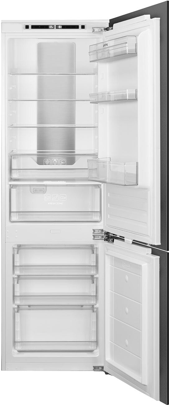 Smeg 22 Inch Panel Ready Built-In Bottom Freezer Refrigerator - CB2485U