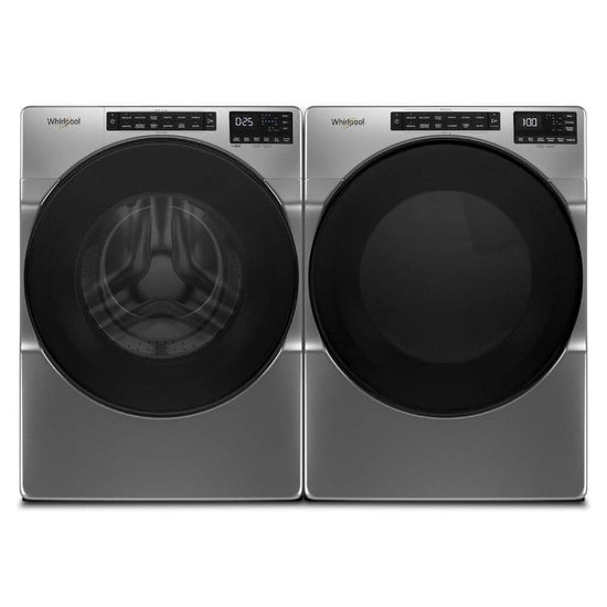 Whirlpool 27 Inch Front Load Washer with 5.0 cu. ft. Capacity, Chrome Shadow - WFW6605MC