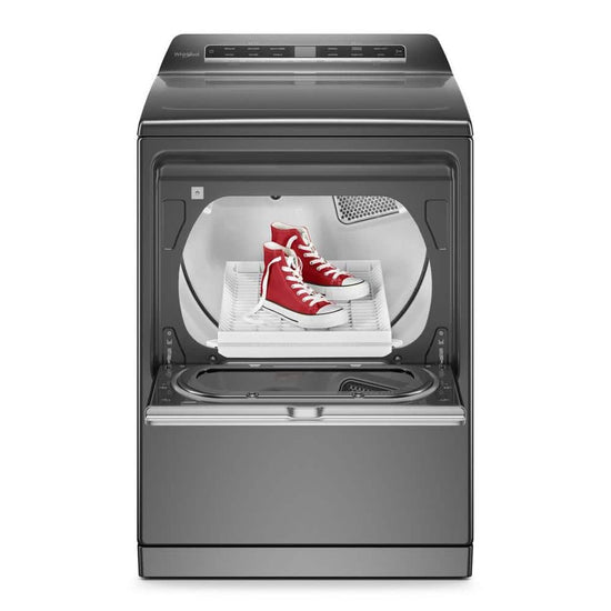 Whirlpool 7.4 cu ft Gas Dryer with Steam, Chrome Shadow - WGD8127LC