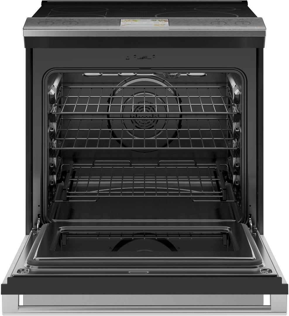 Cafe 30 Inch Slide-In Induction Smart Range with Platinum Glass Finish - CHS90XM2NS5