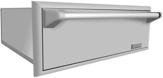 Coyote 30 Inch Outdoor Warming Drawer with Electric Heating Element - CWD
