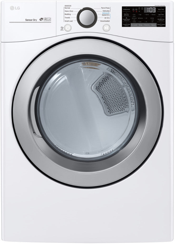 LG 27 Inch Smart Electric Dryer with 7.4 cu. ft. Capacity - DLE3500W