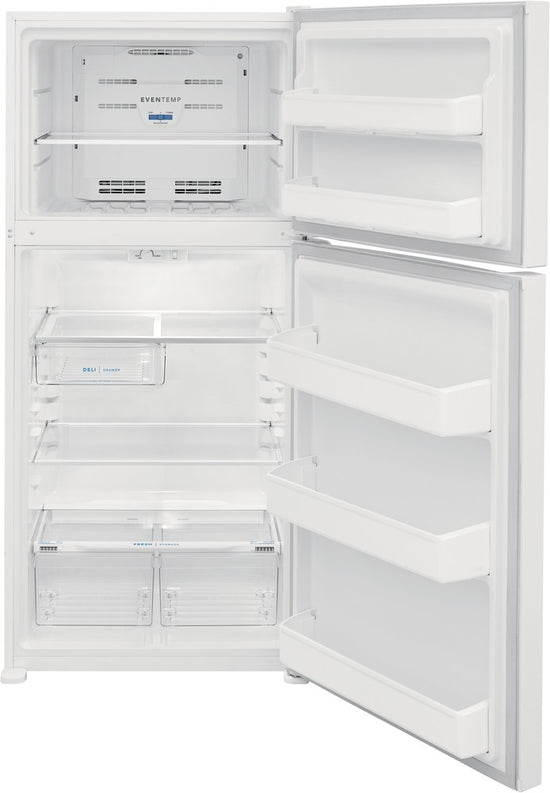 Frigidaire 30 Inch Top Freezer Refrigerator, 18.3 cu. ft., White - FFTR1835VW