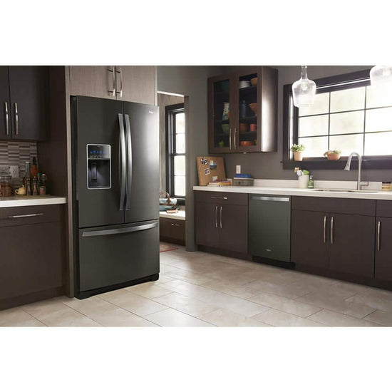 Whirlpool 26.8 cu. ft. French Door Refrigerator, Black Stainless - WRF757SDHV