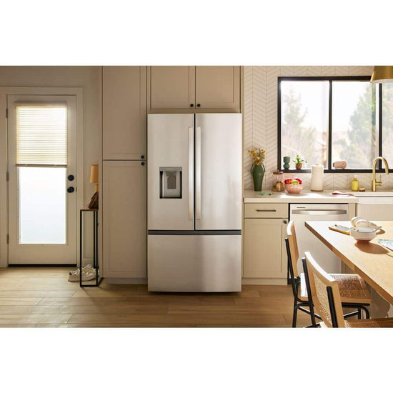 Whirlpool 36 Inch French Door Refrigerator with In-Door Water and Ice Maker, Stainless Steel - WRFF3536SZ